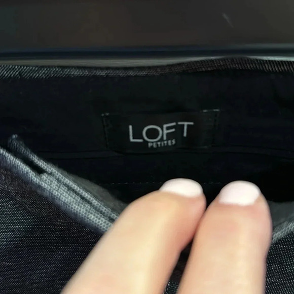 #96 Gorgeous Loft “Marissa” Charcoal Pants Sz 8 petite - Picture 4 of 6